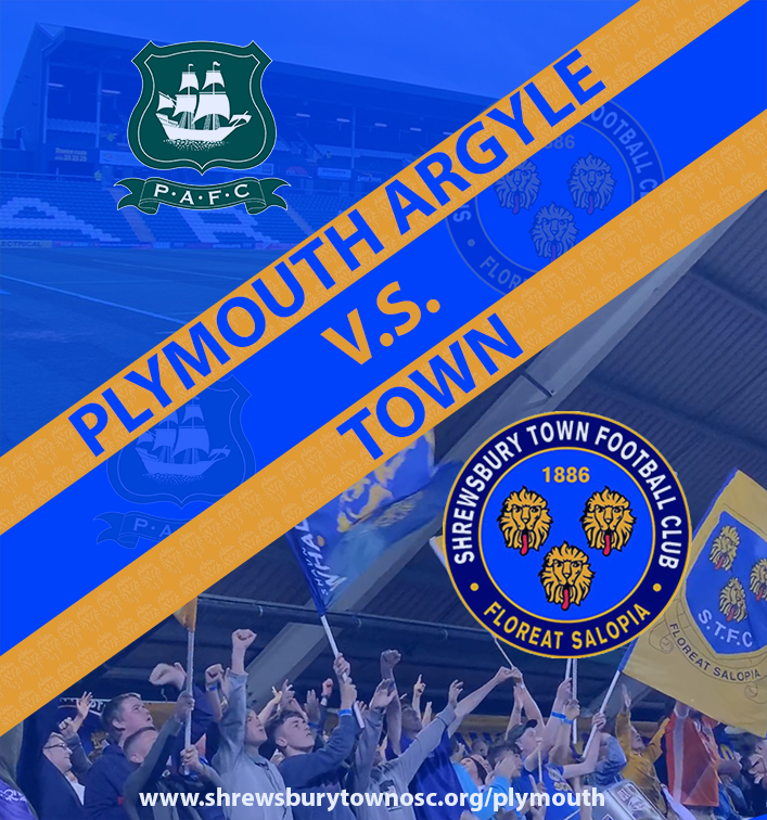 Shrewsbury Town OSC Away Travel - Plymouth
