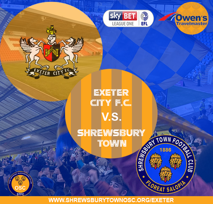 Shrewsbury Town OSC Away Travel - Exeter