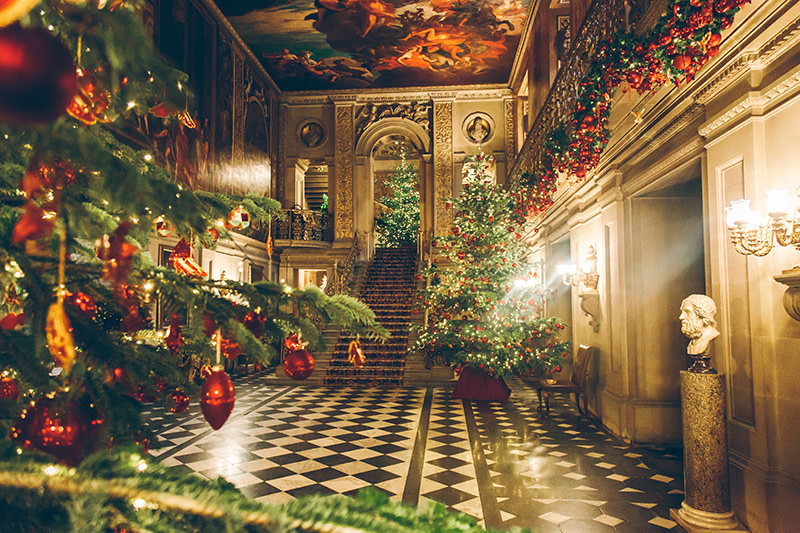 Chatsworth House at Christmas